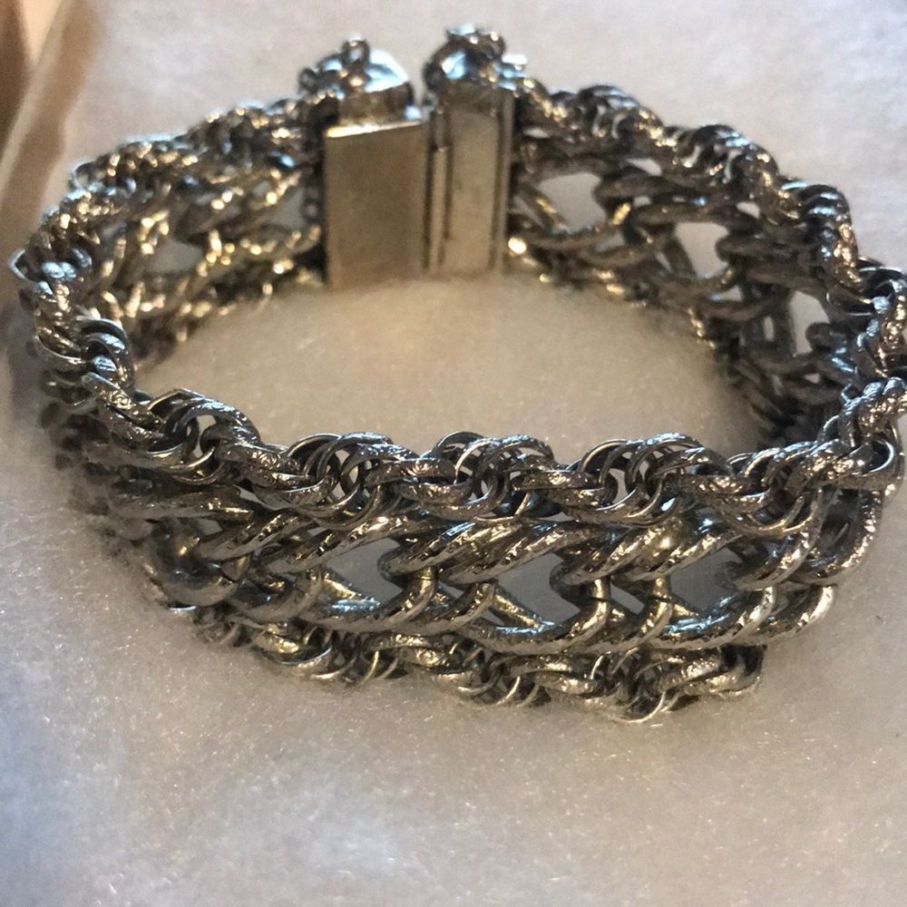 Hobe Vintage 1960s Silver Bracelet